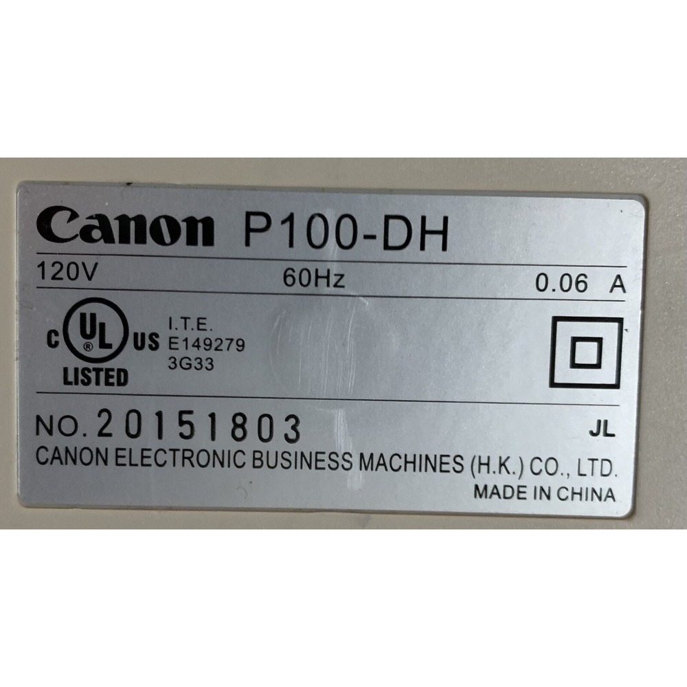 Canon P100-DH II Adding Machine Desk Printing Calculator 12 Digit Display Tested - Picture 6 of 6